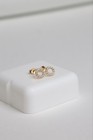 14kt Solid Yellow Gold Heart Cz Stud Earrings Baby Kids Infant