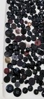 Black Buttons Assorted Bulk Lot - Estate     For Sewing  Crafts  Blouses  Pants    