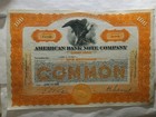 Rare Vintage American Bank Note  Co  Stock Certificate 1946 Beautiful Eagle      