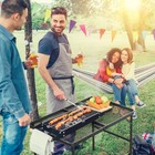 New Camping Table 3 Ft Folding Grill Table With Mesh Desktop Portable Aluminum