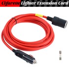 12ft Cigarette Lighter Extension Cord Cable Dc Power Heavy Duty Socket Plug 12v