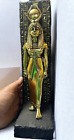 Rare Ancient Egyptian Antiquities Golden Statue Large For Goddess Isis Egypt Bc