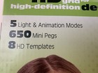 Lite Brite Oval Hd Light Up Toy - 650 Mini Pegs  7 Hd Design Templates