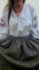 Antique Skirt  Vintage Skirt  Vyshyvanka Skirt  Folk  Skirt  Ukrainian  Handmade