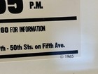 Vintage Original Sid Bernstein Presents The Beatles In Person 1965 Poster