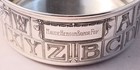 Sterling 2pc Baby Set Plate   Bowl Alphabet Number Nursery Rhyme By Mcchesney
