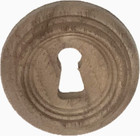 Keyhole Cover Beehive  Round Walnut Wood  Key Hole Cover 1   3 8  Diameter