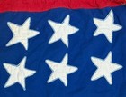 Vintage American Flag With 24 Stars