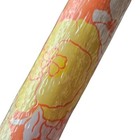 Shelf Liner Paper Roll Vintage Mod Multi Colored Floral Print Yellow Orange 