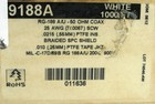Alpha Wire 9188a  Rg188a Ptfe Coax Wire  White  25ft