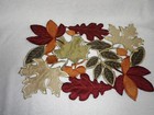 Fall Leaves Placemats Embroidered Set Of 4 Maple Style 18  X 14  Brown Orange