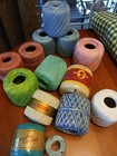 Crochet Thread Lot  Size 10 Cotton  Mostly All Unused  13  Rolls 
