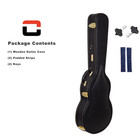 Crossrock 13 archtop Guitar Case For Gretsch Jet penguin chris Rocha-black