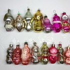 Vintage Glass Christmas Tree Ornament Character Decoration Soviet Ussr     537
