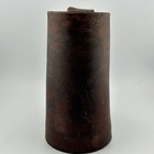 Leather Tankard Mug D u Ye Dragon   Unicorn Wood Base 6      Waxed 2000s Vintage