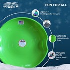 Flexible Flyer Flying Saucer 26  Plastic Snow Sled For Kids And Adults  Green