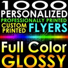 1000 8 5x5 5 Personalized Flyers Full Color Glossy Double Side Customized Prints