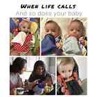 The Bottle Bib 2 In 1 Holds Baby Bottle Food Cleanpouch Pink Fast Free Ship Nib