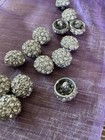 Lot Of 14 Vintage Rhinestone Buttons Circa 1950