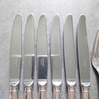 Christofle Albi 6pcs Silverplate Flatware Table Knife Fork Very Good