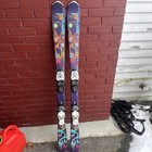 Nordica Cinnamon Girl Kids Skis With Marker 4 5 Bindings - 130 Cm Used