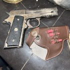 Vintage Colt Government  45 Gun Lighter Made In Japan  Works With Holster