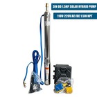 3  Ac dc Solar Powered Bore Well Water Pump 1 5hp Submersible Hybrid 110 220v