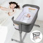 3 In 1 Baby Bassinet  Bedside Sleeper    Playpen  Easy Folding Portable Crib    