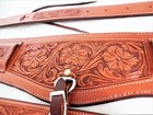 Billy Cook Roper Rear Flank Back Cinch Set Billet Floral Carved Leather Saddle C
