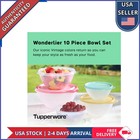 Tupperware Wonderlier Plastic Food Storage Container Set With Lids 5 Piece