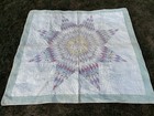 Vtg Quilt 1930s Texas Star Hand Pieced 80 x74  Cottage Farmhouse Cutter