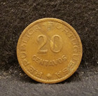 1962 Portuguese Angola  colony  20 Centavos  1-year Type  Km-78  an16 