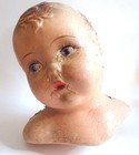 Antique Gerber Baby   Doll Head Bust Store Display Advertising Chippy Composite