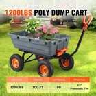 Poly Garden Dump Cart Heavy-duty Yard Carts And Wagons 6 48 Cu ft 1200 Lbs
