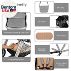 Baby Stroller  2-in-1 Convertible Bassinet Reclining Stroller  Foldable Pram Car