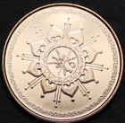 Oman 5 Baisa  2015 commemorating The 45th Anniversary Of The Sultanate free Ship