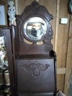 Antique Secretary Oak Victorian Side By Side
