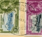 British Solomon Is  1936 Jubilee Sg 53-56 Registered Tulagi-scotland  227   a 