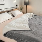 Serta Electric Blanket Fleece To Sherpa Heated Throw Blanket In Queen Twin King