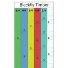 Blackfly Timber - Magnetic Sawmill Scale  3 4  4 4  5 4  6 4  8 4   Black 