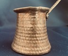 Vintage Copper Turkish Coffee Pot  Brass Handle