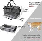 Pet Carrier Large And Medium Cats Or Small Dogs Travel Bag Mesh Carry Sling