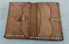 Rare Antique Moroccan Handmade Berber Tribal Ethnic Natural Leather Purse Wallet