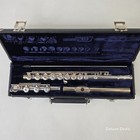Gemeinhardt M3s Solid Silver Open Hole Flute Elkhardt Ind  W  Lined Case