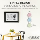 Tripar Vertical Wall Plate Rack  Black Display  3 Tiers  - Lightweight   Dura   