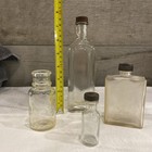 4 Antique Glass Bottles 