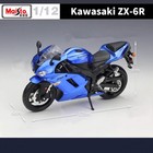 Maisto 1 12 Kawasaki Ninja Zx6r Diecast Alloy Motorcycle Model - Metal Racing Bi
