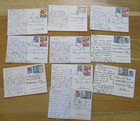 Lot Of 10 Dominican Republic Postcards All Used With Stamps To Us 1978-79