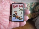 Nos Zippo Cigarette Lighter  bombs Away  girl Green High Polish F 18
