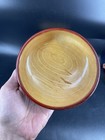 Hand Carved  Turned Wood Bowls Polished United Craftsmen Vintage Set 2